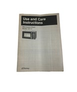 Vintage 1983 JC Penny Microwave Oven Model 5910 Instruction Manual Use Care - $11.88