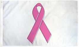 Pink Ribbon Breast Cancer Awareness Flag White - 3x5 Ft - $17.99