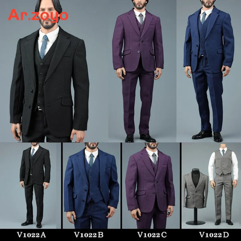 VORTOYS V1022 1/6 Scale Men Gentleman Suit Suit Lapels Jacket Shirt Pant... - $37.78+
