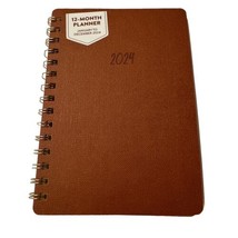 2024 Planner OCS Monthly Weekly Layout Goal Budget Trackers Brown 6x8 - £15.10 GBP