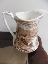 Alfred Meakin Tintern Pitcher - Brown country scene, 7&quot; tall[a12] - £35.52 GBP