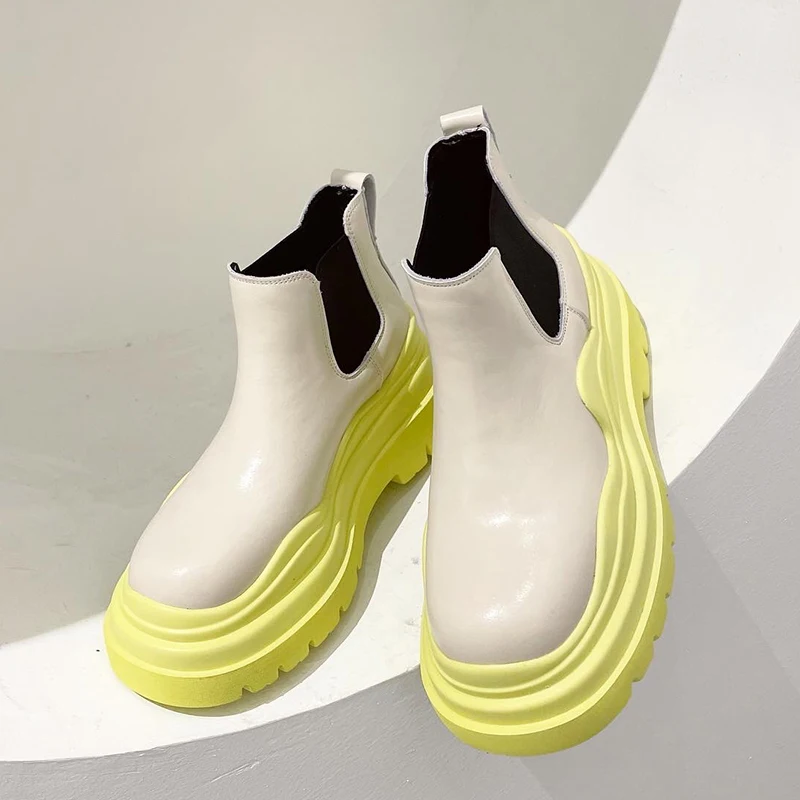 Ankle Boots For Women  Heel Platform Boots Slip On Women Chelsea Boots Street St - £235.19 GBP