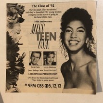 Miss Teen USA 10th Anniversary Tv Guide Print Ad Dick Clark Leeza Gibbon... - £4.70 GBP