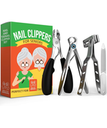 Toenail Clippers for Seniors Thick Toenails - 4-Piece Heavy Duty Nail Cl... - $48.50 CAD