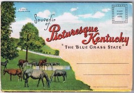 Postcard Booklet Picturesque Kentucky Blue Grass State 18 Views - £2.82 GBP