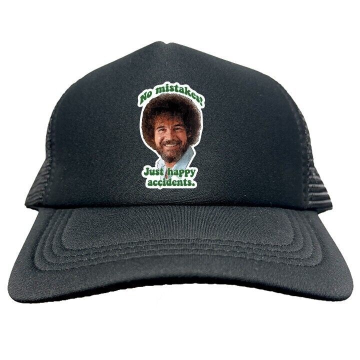 BOB PAINTING ROSS FUNNY Trucker Cap Foam Baseball Cap Hat Logo Mesh HF0061 - $19.99