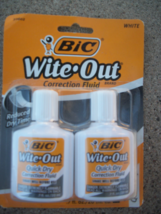 wite out bic brand new 2 bottles - £3.59 GBP