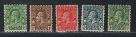 BRITISH TURKS &amp; CAICOS 1922-26  VF Mint Stamps Set  Scott # 44/48 CV 11.... - £5.56 GBP