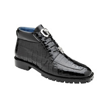 Belvedere Men's Dress Boot Gallardo Genuine Caiman Crocodile Black U02 image 5