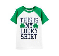 Carters Kids St. Patricks Day T-Shirt This Is My Lucky Shirt Children’s Size 6 - £12.54 GBP