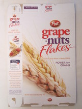 Empty POST Cereal Box GRAPE-NUTS FLAKES 2009 18 oz [G7C6t] - £5.01 GBP