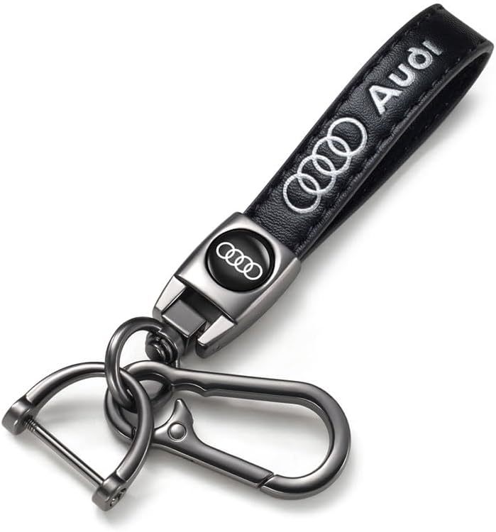 Leather Car Keychain, Metal Car Key Ring Key Chain for Key Fob Accessories - $28.47