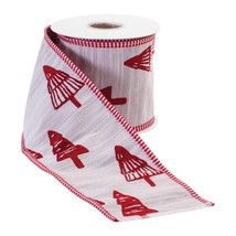 Traditional Holiday Tree Ribbon 4&quot; x 5 yds. - $968.40 MXN