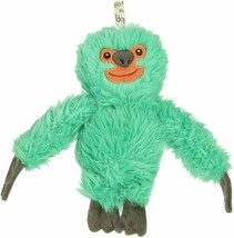 GoDog Crazy Sloth Dog Toy Large Squeaker Teal w/Chew Guard Fabric - £15.22 GBP