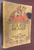 1919 original book HORACE MANN Fourth 4th Reader antique vtg school reading copy - £8.85 GBP