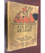 1919 original book HORACE MANN Fourth 4th Reader antique vtg school read... - £8.82 GBP