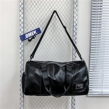 Wet And Dry Separation Soft Leather Luggage Bag Luxury Handbag Fitness Yoga Week - £39.40 GBP