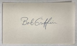 Bob Griffin Signed Autographed 3x5 Index Card - Football - $15.00