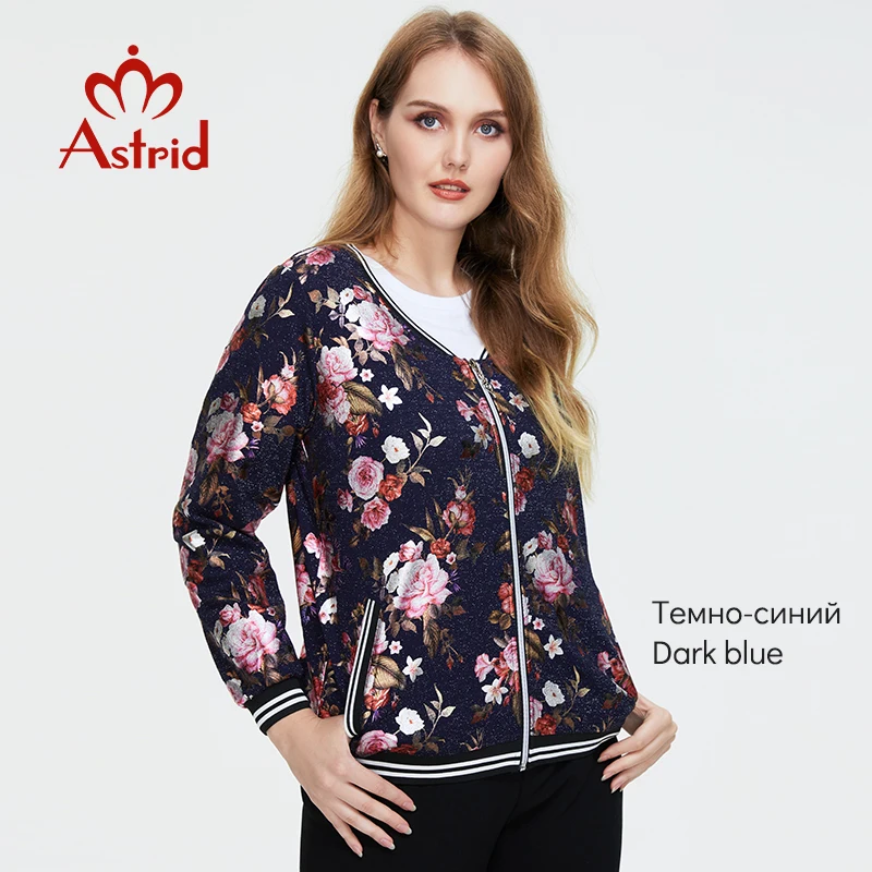 Astrid Fashion Women&#39;s  jacket coat flower print Trends Female windbreaker with  - £221.26 GBP