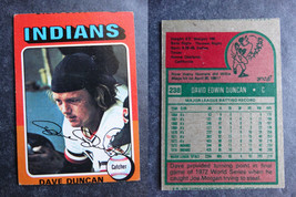 1975 Topps Mini #238 Dave Duncan Indians Miscut Error Oddball Baseball Card - £3.94 GBP