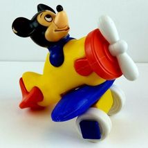 Disney Mickey Mouse Puzzle Airplane Straco Vintage Plastic Toy Plane 1981 image 4