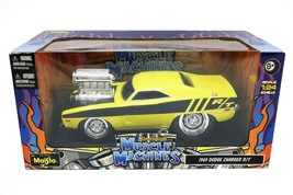 VINTAGE SEALED Maisto Muscle Machine 1969 Dodge Charger 1:24 Scale Diecast - $79.19