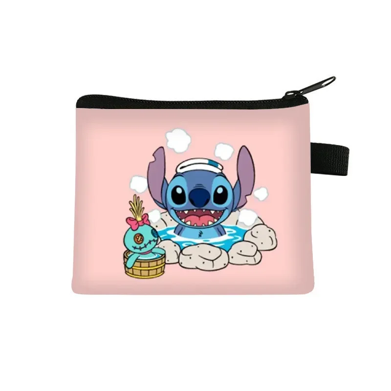 Disney Stitch Wallet Kawaii Lilo Stitch Coin Purse Cartoon Children Port... - $1.60