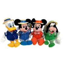 Disney Barbershop Quartet Plush Set Mickey Mouse Minnie Goofy Donald Mouseketoys - £38.43 GBP