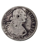 1797 Mexico 8 Reales with Chopmarks VF Net Condition - $3,747.65 MXN