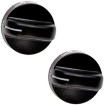 2 Pack Surface Burner Control Knob Black for Whirlpool Range WP8273103 8273103 - £9.18 GBP