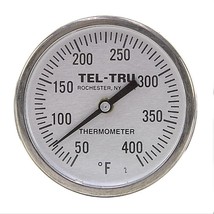TELTRU 20100463 Bimetallic Industrial Thermometer 50-400° F GT200 Ser 1/... - $168.18