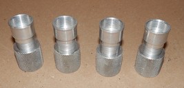 Aluminum Conduit Reducer Adapters 4ea 1/2&quot; Fine Thread Male 2pc To 3/8&quot; ... - $9.49