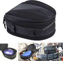 Motorcycle Tail Bag, Motorbike Saddlebags, Waterproof Rear Seat Bike Bac... - £25.20 GBP