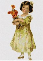 Pepita Amy and Flowers Needlepoint Canvas - $40.00+