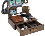 Gifts For Dad Christmas Xmas From Daughter Son, Wood Phone Docking Stati... - £70.50 GBP