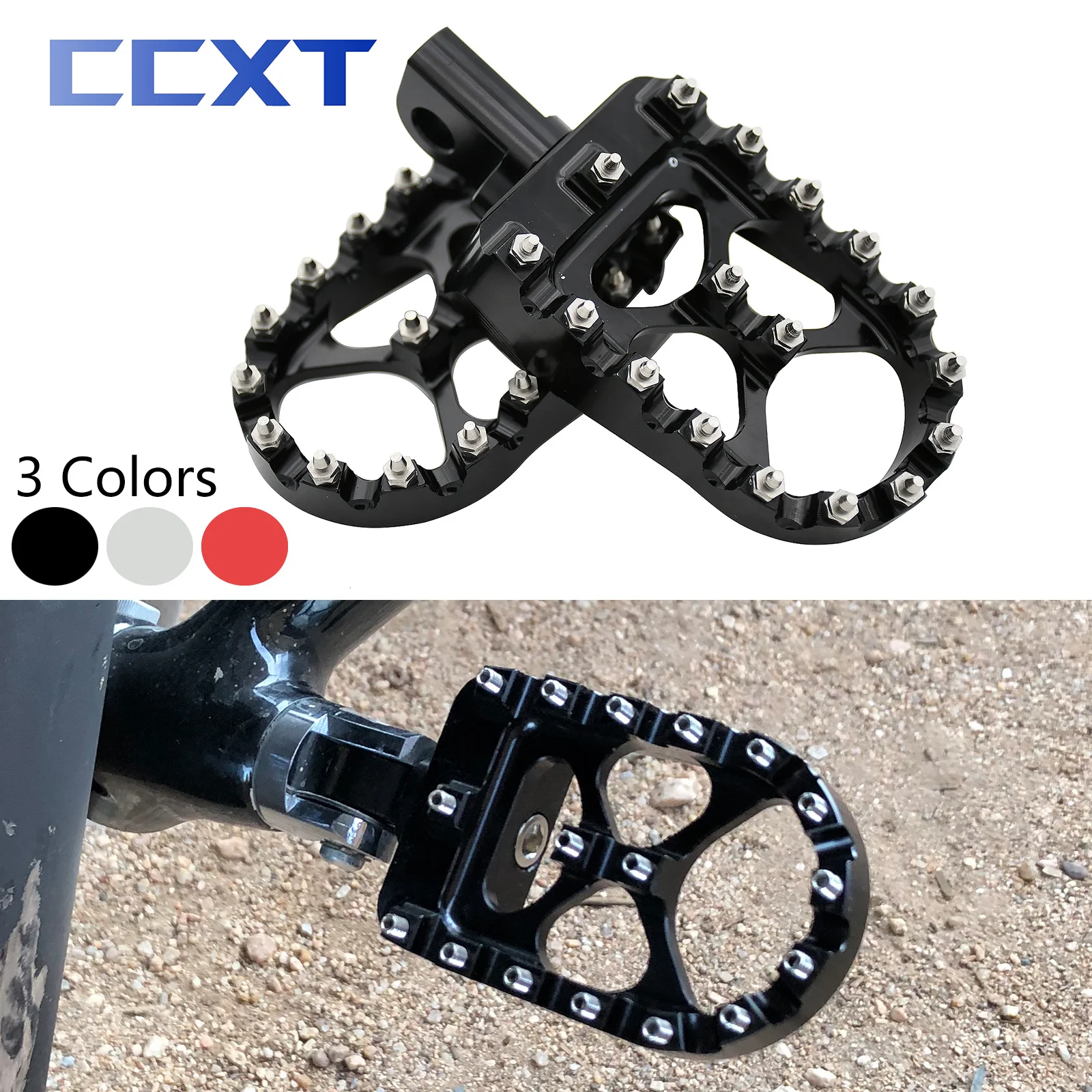 Motorcycle CNC 360° Rotating Foot pegs For Harley Dyna Sportster FXDB FLFB FLSTF - £29.27 GBP+