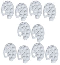 10 Pack Artist Plastic Palette for Oil, Acrylic, Watercolor Paints, 10 S... - $186.02 MXN