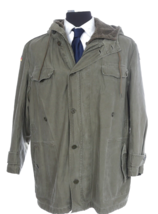 German Army Parka Coat with Sherpa Lining NATO and German Flag Patches 1990 - £27.45 GBP