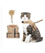 Cat Harness and Leash Set Walking Escape Proof Cat Vest for Small Medium - £11.02 GBP