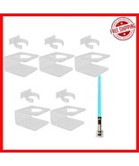 5 Clear Acrylic Lightsaber Holders with Screw Covers - Stylish Wall Display - $56.46 CAD