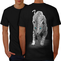 Panther Blue Eyes Animal Shirt Big Cat Fun Men T-shirt Back - £10.38 GBP