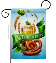 It Oktoberfest Garden Flag 13 X 18.5 Double-Sided Beer House Banner - £15.63 GBP