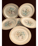 Royal Doulton Lambeth 8-1/2&quot; Stoneware (6) Plates Dubarry Made in Englan... - $36.40