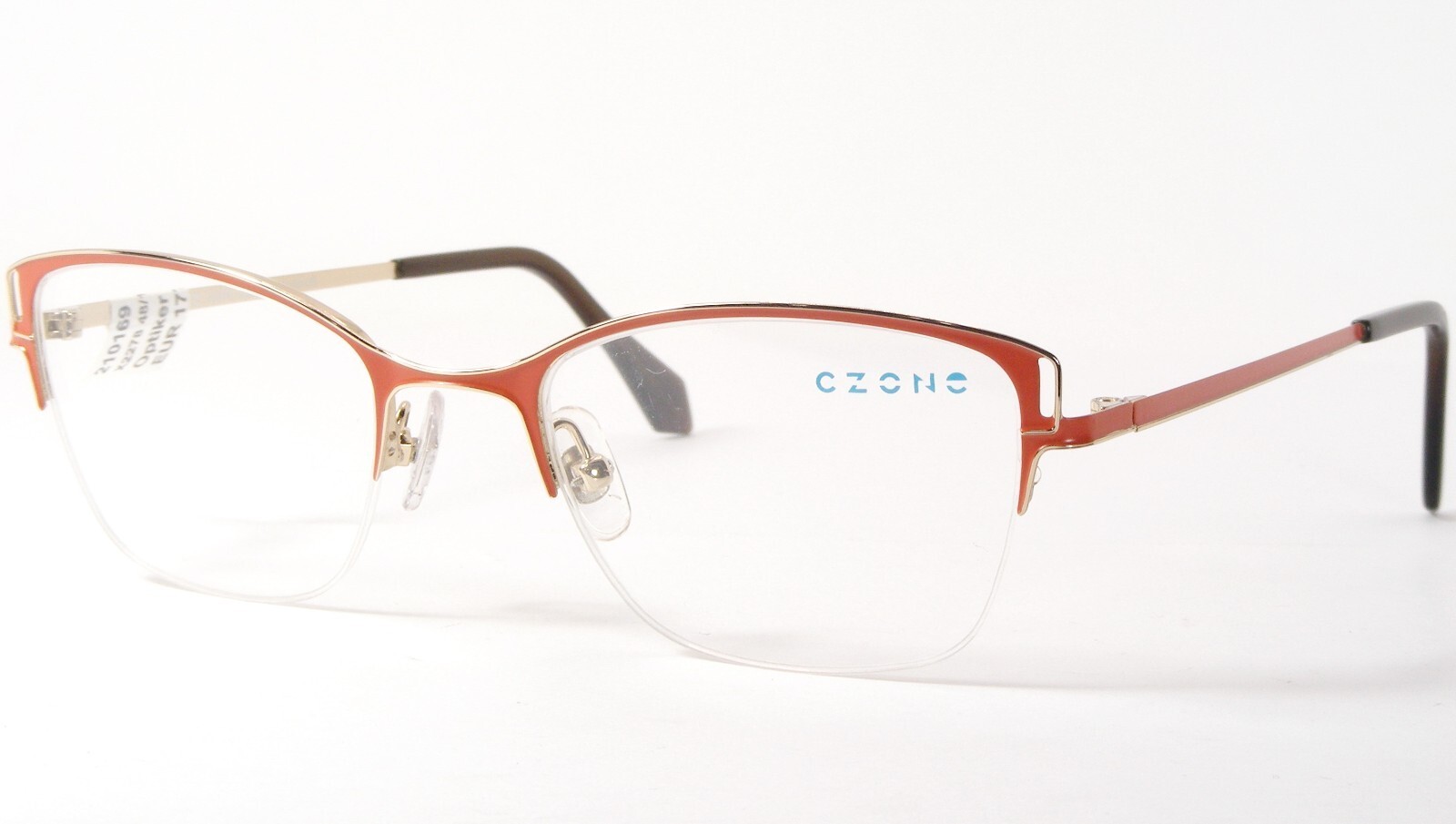 C-ZONE X2278 25 Gebrannte Orange/Gold Einzigartig Brille Czone 48-19-135mm - $86.14