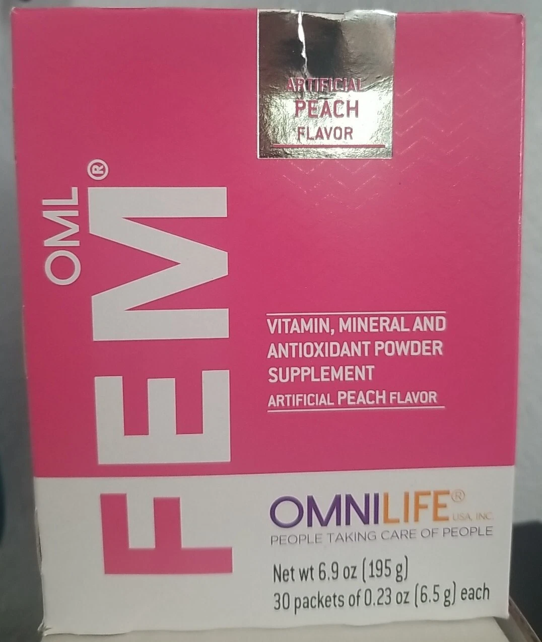 Fem Omnilife Hormonal Balance Supplement 30 Packets Peach Flavor - $1,104.45 MXN