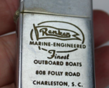 RARE Zippo Lighter 1959 slim vintage RENKEN MARINE OUTBOARD BOATS Charls... - $79.99