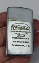RARE Zippo Lighter 1959 slim vintage RENKEN MARINE OUTBOARD BOATS Charls... - $79.99