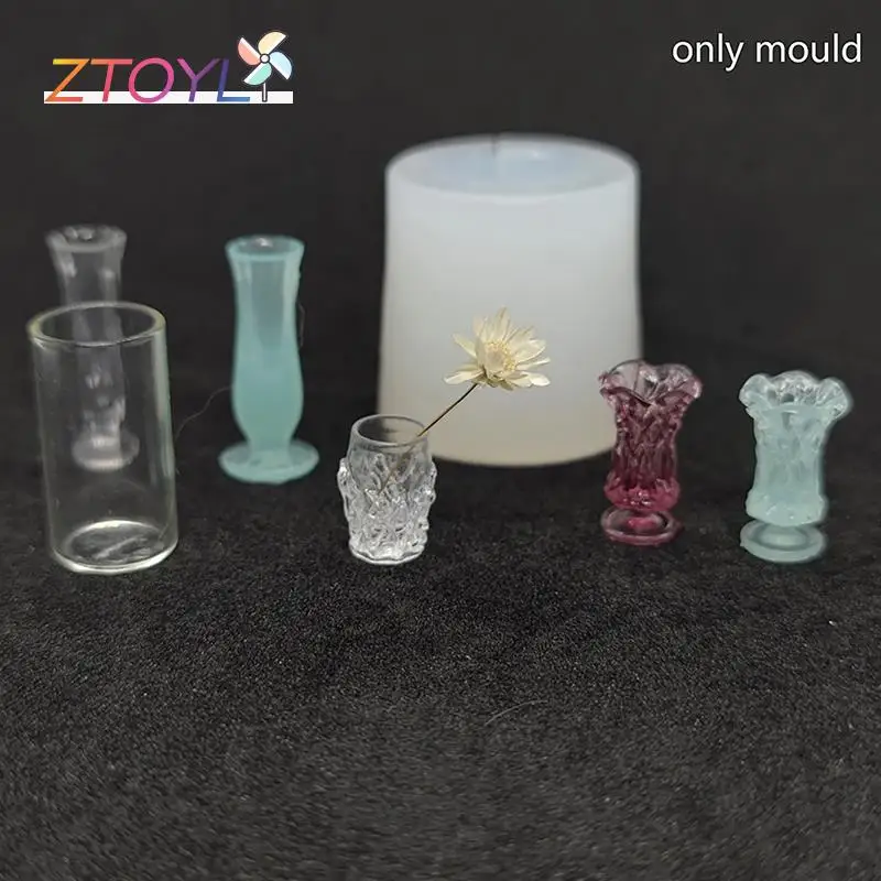 Dollhouse Miniature Vase Silicone Mold Dolls House Home Decoration Accessories - £4.81 GBP+