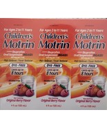 Kids Children&#39;s Motrin Dye Free Berry Flavor Suspension 12 oz  (4oz X3) ... - $22.34