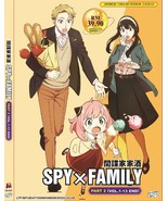 ANIME DVD SPY×FAMILY PART 2 VOL.1-13 END ENGLISH DUBBED REGION ALL + FRE... - $43.43 CAD